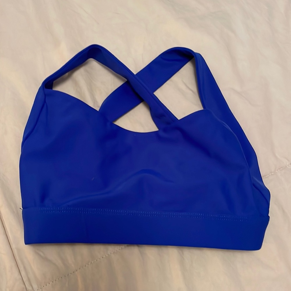 COBALT BLUE Ky’s Kinis sporty bikini top | size xsmall
